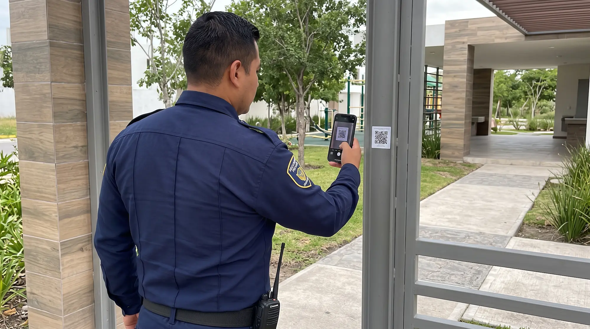 Auditoría y control de rondines de guardias de seguridad en áreas comunes de fraccionamiento