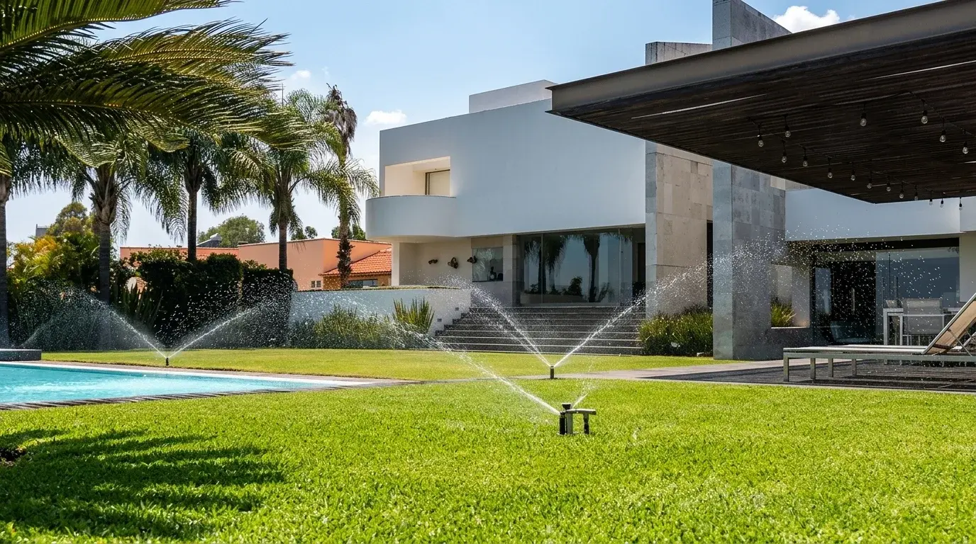 Sistema de riego inteligente automatizado para residencias y jardines en Cuernavaca y alredesores.